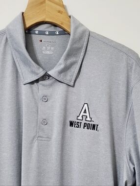 Champion West Point Polo Shirt Gray Mens XL NEW